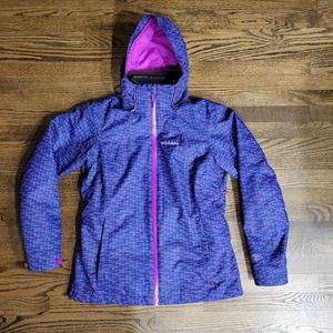 Womens Medium Columbia Ski Snowboard Whirlibird Intercharge Omni-Tech Jacket Plu